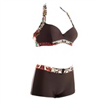 Salming Fairy Padded Balcony Bikini. Pen bikini fra Salming. Halterneck overdel for deg med større byste. Stødig balconette modell med vatterte ...