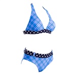 Salming Kelly Halterneck Bikini. Pen bikini fra Salming. Overdel i halterneck modell. Matchende truser i hipster modell med belte.

Velg cupst...