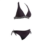 Salming Topaz Soft Halterneck Bikini. Pen bikini fra Salming. Salming bikinioverdel i halterneck modell. Tilhørende Salming truser med knytbare ...