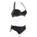 Salming Topaz Padded Balcony Bikini. Pen bikini fra Salming. Salming halterneck bikinioverdel for deg med større byste. Stødig balconette modell...